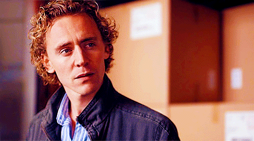 I don’t know what Tom Hiddleston’s hair is doing in this gif, but I would like it to stop.