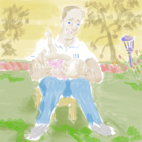 Father Daughter Treasure Time by Joe Chiappetta