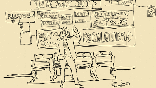 LA Dodger Woman by Joe Chiappetta