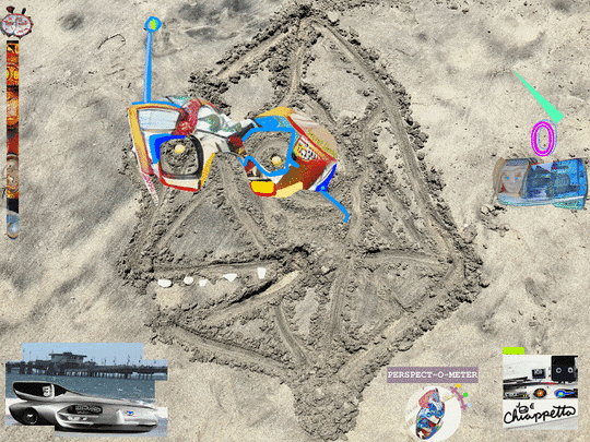 Beach Perspective is rare digital art by Joe Chiappetta