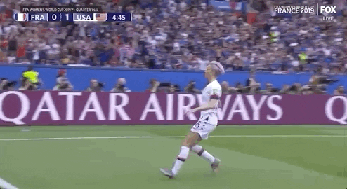Always accept your applause like Megan Rapinoe.
