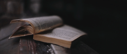 flip through the pages as if you'll find the answer in any of the ink