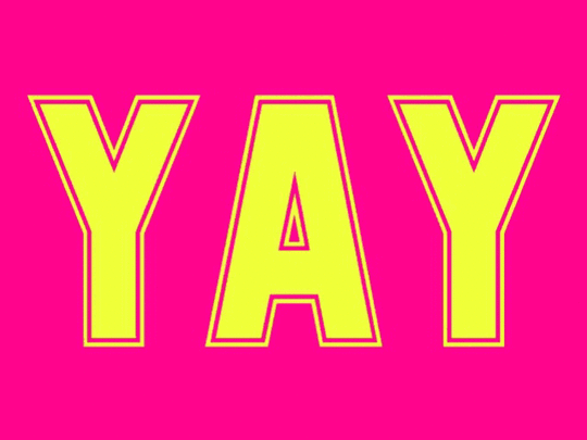 #FreeToEdit #gif #yay #varsityfonts