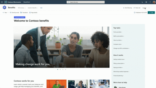 SharePoint Online Multilingual