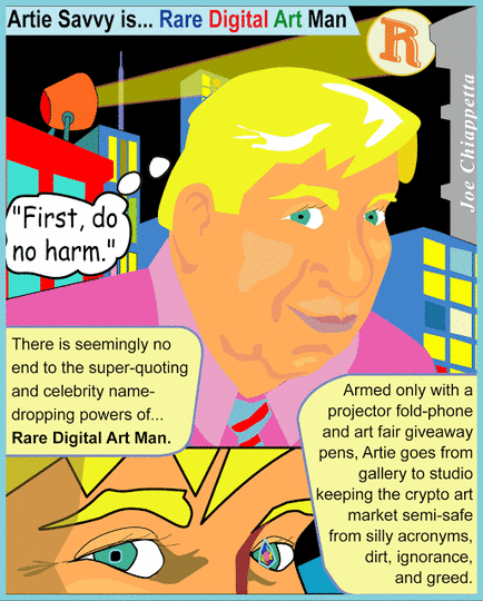 Rare Digital Art Man by Joe Chiappetta