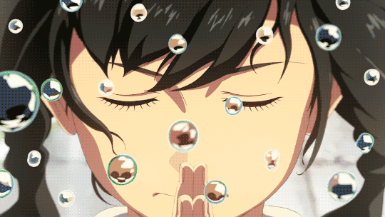 Fragmento de la película, con Hina haciendo uso de su don