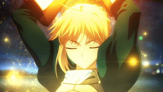 fate zero saber excalibur gif - Google Search | Personagens de ...