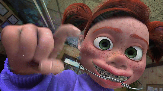 Darla finding Nemo