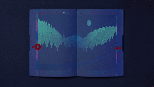 New Norwegian passport under UV light