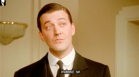 Jeeves & Wooster Gift Exchange — oscarwetnwilde: Famous catch-phrases for Reginald...