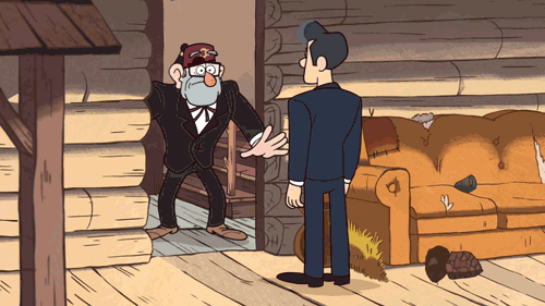 Grunkle stan making an exit