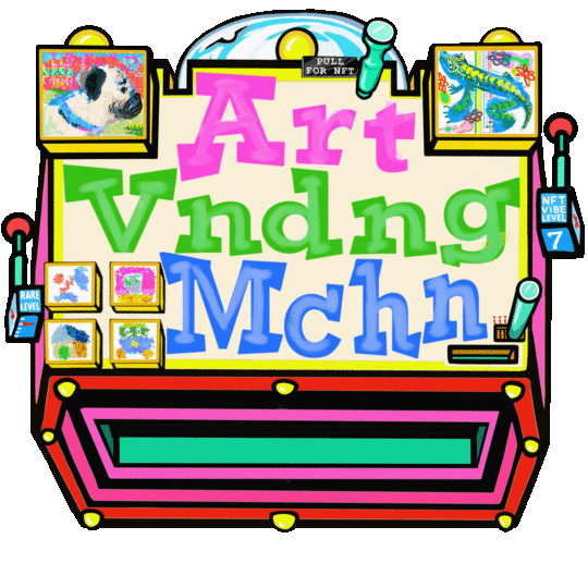 ArtVndngMchn Logo is rare digital art by Joe Chiappetta