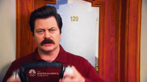 Ron Swanson Headphones GIF - Parksandrec Ronswanson Headphones - Discover & Share GIFs