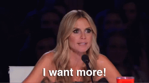 I Want More! GIF - I Want More Heidi Klum AGT - Discover & Share GIFs
