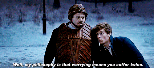 Worrying means you suffer twice.”—Fantastic Beasts and Where To Find Them | Fantastic beasts movie, Fantastic beasts, Tv quotes