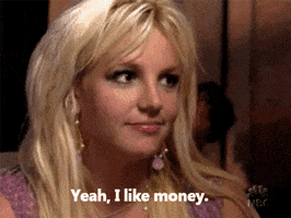  animated money britney spears GIF