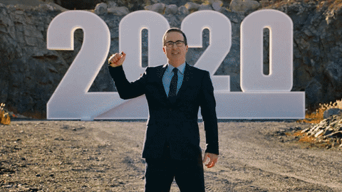 When we thought 2020 was terrible? [John Oliver detonates a huge explosion of the number 2020]