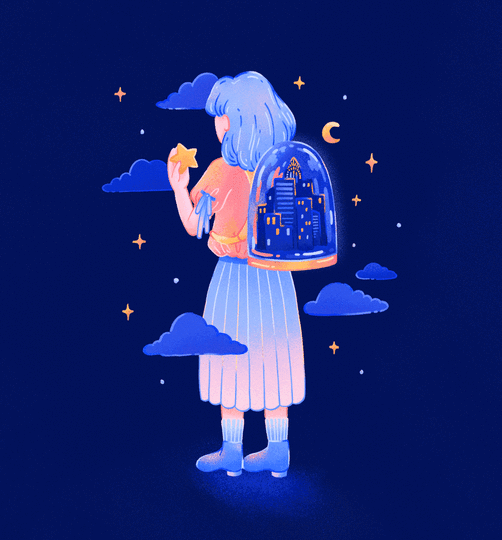 City Girl Gif on Behance