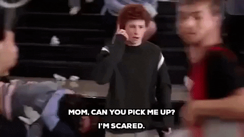 Scared Mean Girls GIF