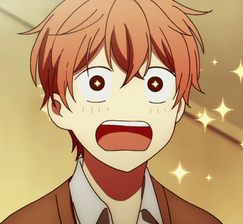 Sparkly eyes anime GIF