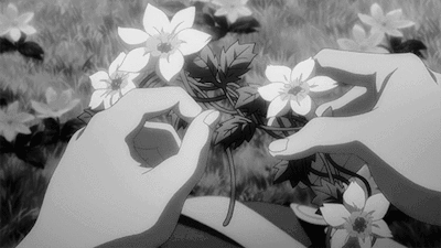 don't let them steal your life — Black and White Anime Gif