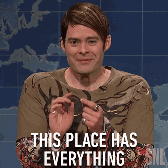 Animated GIF: Stefon from Saturday Night Live says