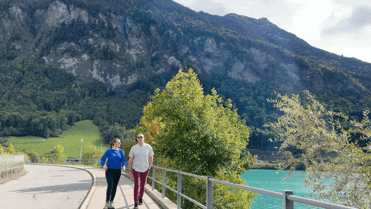 Zooks doing a butt bump in Switzerland