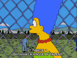 raking marge simpson GIF
