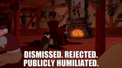 Image of Dismissed. Rejected. Publicly humiliated.