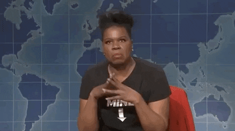 waving arms in rejection