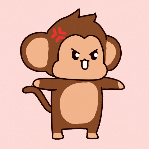 Angry monkey