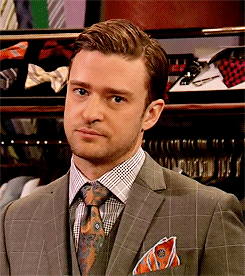 Justin Timberlake looking at me