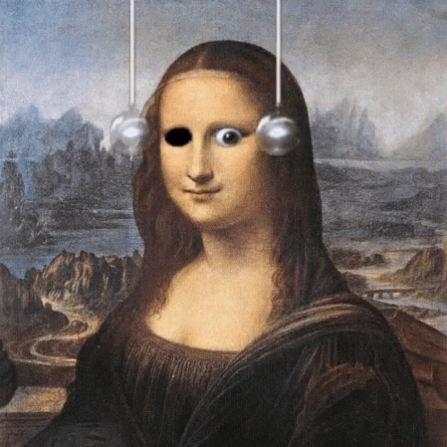 Mona Lisa perpetuum mobile eyes