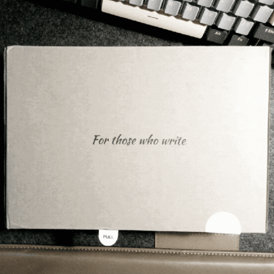 Supernote Nomad e-ink notebook unboxing gif