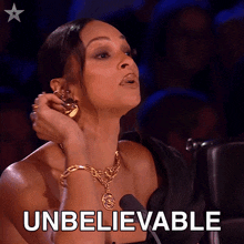 Unbelievable Alesha Dixon GIF - Unbelievable Alesha Dixon Britains Got Talent GIFs