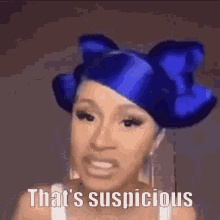 Cardi B That's suspicious GIF