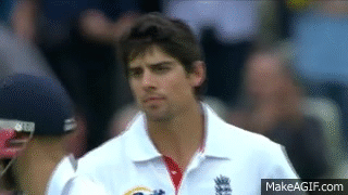 Alastair Cook - record breaker - from debut hundred to 9,000 Test runs on Make a GIF