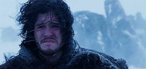 Jon Snow in the snow