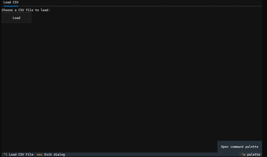 CSV Viewer TUI