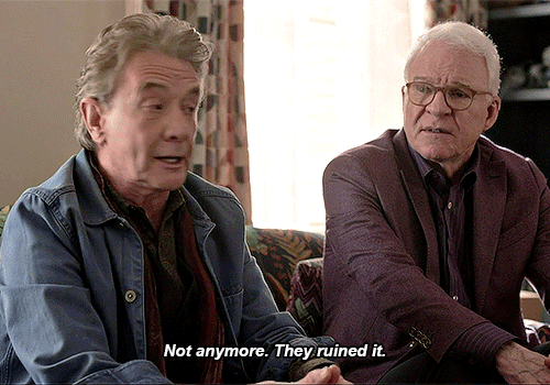Oliver saying "not anymore. They ruined it." 