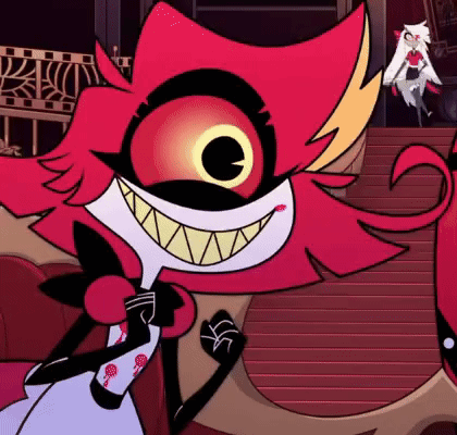 excited niffty from Hazbin hotel