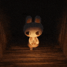 animal crossing scary walk candle