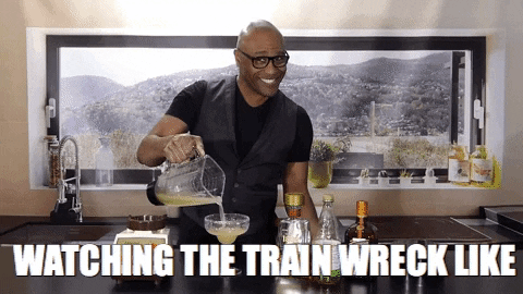 watching a trainwreck