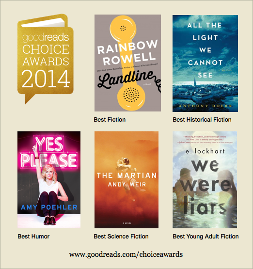 Announcing the Winners of the 2014 Goodreads Choice Awards! - Goodreads ...