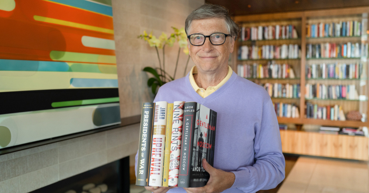 Image result for bill gates reading