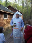 My dad was the chosen one.  At Girl Scout camp and the one team work game was to dress the dads with paper and make them brides.