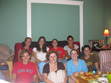 Everyone made it (for the first time in a long time) to book club at Laura's house on August 30, 2009.