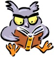 An owl seems like an animal who would read a book. I don't know why, it just seems that way to me! I'm not crazy I promise! 
