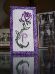 This is for the May 2010 Bookmark Exchange. I love needlework!