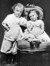 4-year-old V. Ulyanov with sister Olga. 